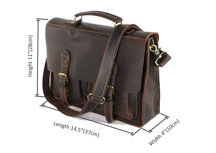 crazy horse leather briefcase (4)