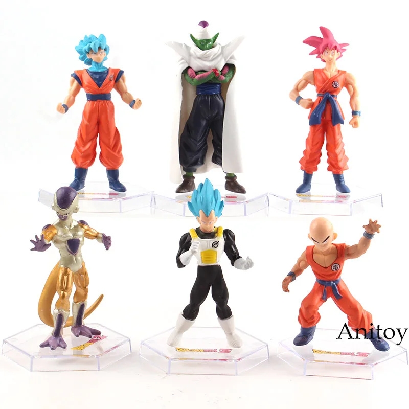 Dragon Ball Z Figurines Super Saiyan Figure Son Goku God Vegeta Krillin Piccolo Freeza PVC Dragon Ball Figure Toys 6pcs/set
Dragon Ball Z Figurines Super Saiyan Figure Son Goku God Vegeta Krillin Piccolo Freeza PVC Dragon Ball Figure Toys 6pcs/set