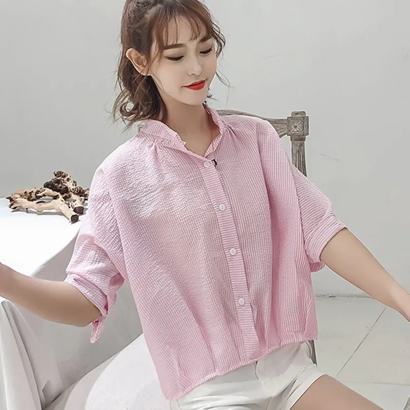 Korean New Women Crop Tops Blouses Causal Solid Shirt Long Sleeve Blouse Button Tops blusa feminina 2019 Hot Fashion Blouses
Korean New Women Crop Tops Blouses Causal Solid Shirt Long Sleeve Blouse Button Tops blusa feminina 2019 Hot Fashion Blouses