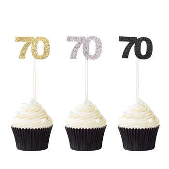 12pcs Gold Silver and Black Number 70 Cupcake Topper 70th Birthday Party Cake Toppers 70 Anniversary Celebrating Free Shipping
12pcs Gold Silver and Black Number 70 Cupcake Topper 70th Birthday Party Cake Toppers 70 Anniversary Celebrating Free Shipping