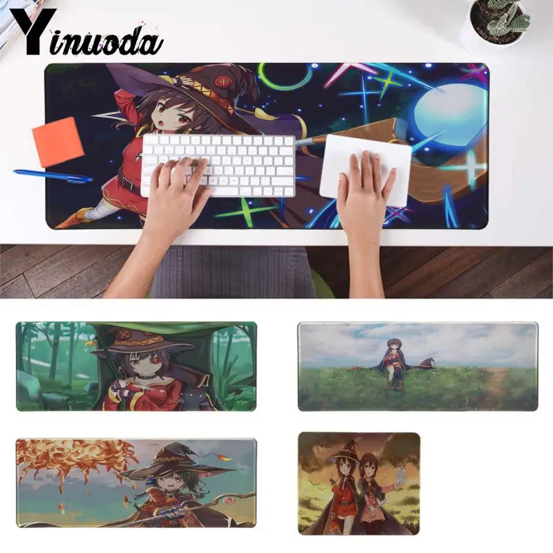 

Yinuoda Megumin Mahou Shoujo cute girls Laptop Gaming Mice Mousepad Notebook Non-Slip professional Rectangle Gaming Mouse Pad