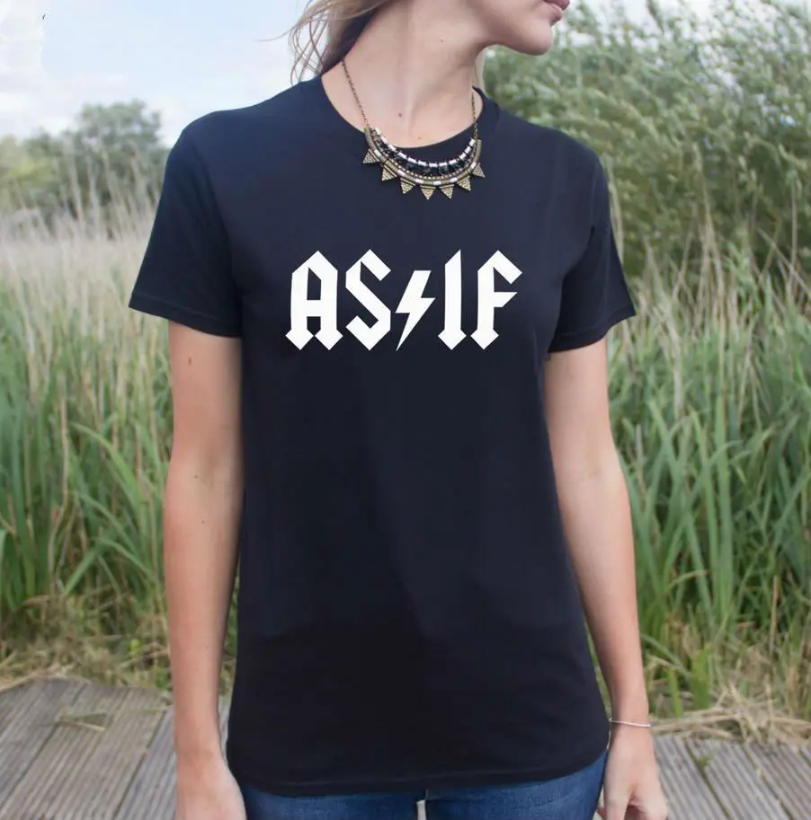 As If Letters Print Women Tshirt Harajuku Cotton Casual Shirt For Lady White Black Top Tee Big Size Hipster HH203-481
As If Letters Print Women Tshirt Harajuku Cotton Casual Shirt For Lady White Black Top Tee Big Size Hipster HH203-481
