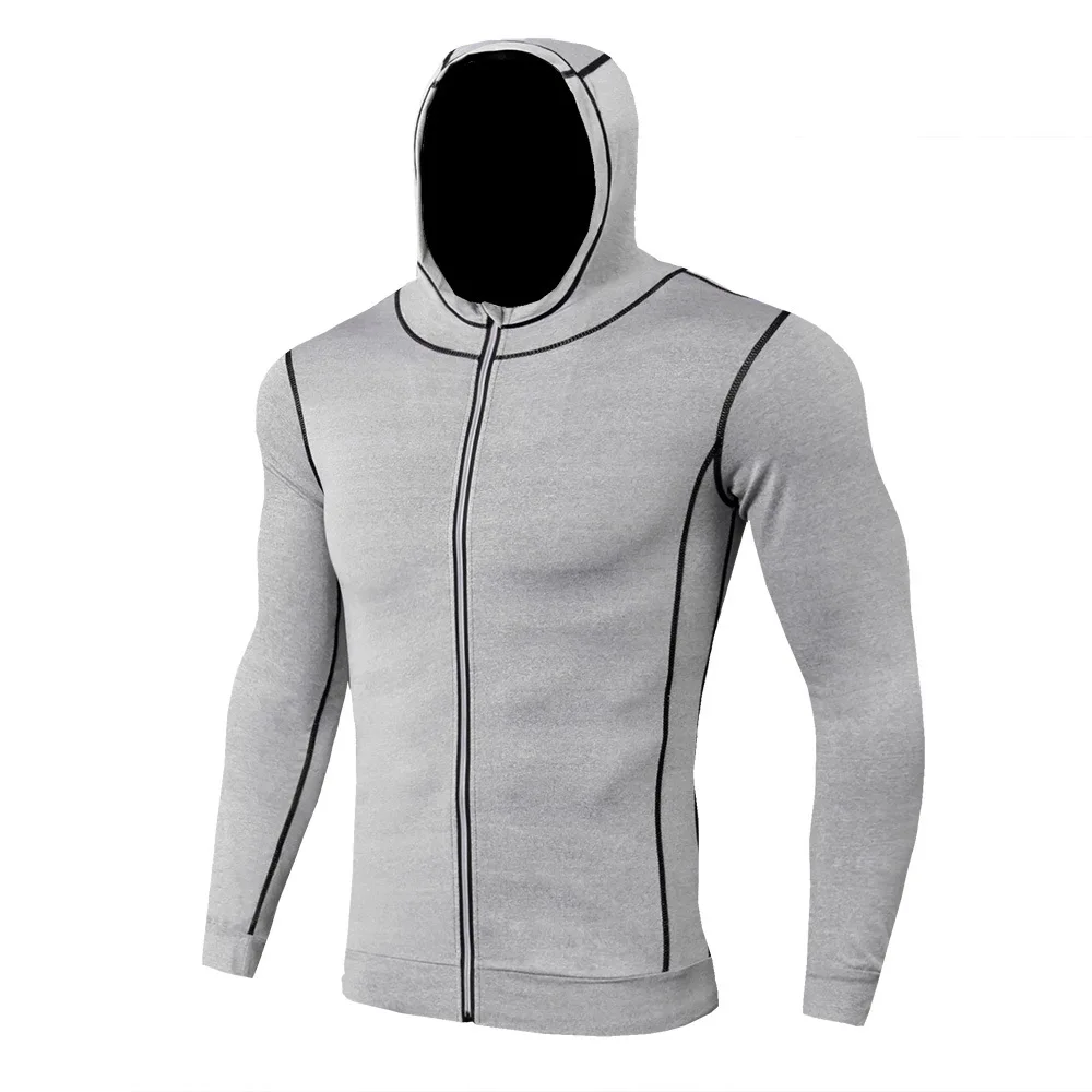 2019 Men's Football Sportswear Basic Layer Thermal Underwear Bottoming Tights shirt Hooded gray Running Suit Compression Clothes
2019 Men's Football Sportswear Basic Layer Thermal Underwear Bottoming Tights shirt Hooded gray Running Suit Compression Clothes