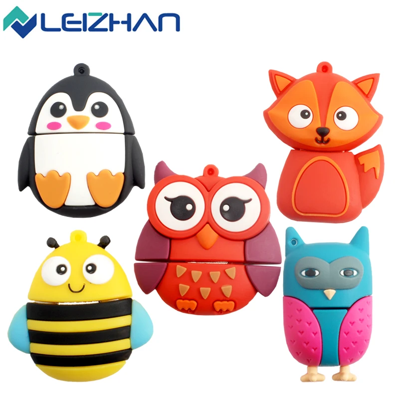 LEIZHAN Animal USB Flash Drive 64GB 32GB 16GB 8GB 4GB Gift USB Memory Stick 2.0 Student School Work Computer U disk Pendrive
LEIZHAN Animal USB Flash Drive 64GB 32GB 16GB 8GB 4GB Gift USB Memory Stick 2.0 Student School Work Computer U disk Pendrive