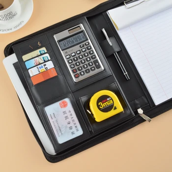 PU leather Business B5 18K Padfolio Manager bag Zipper Portfolio Writing Pad Notebook calculator filing folder for Documents
PU leather Business B5 18K Padfolio Manager bag Zipper Portfolio Writing Pad Notebook calculator filing folder for Documents