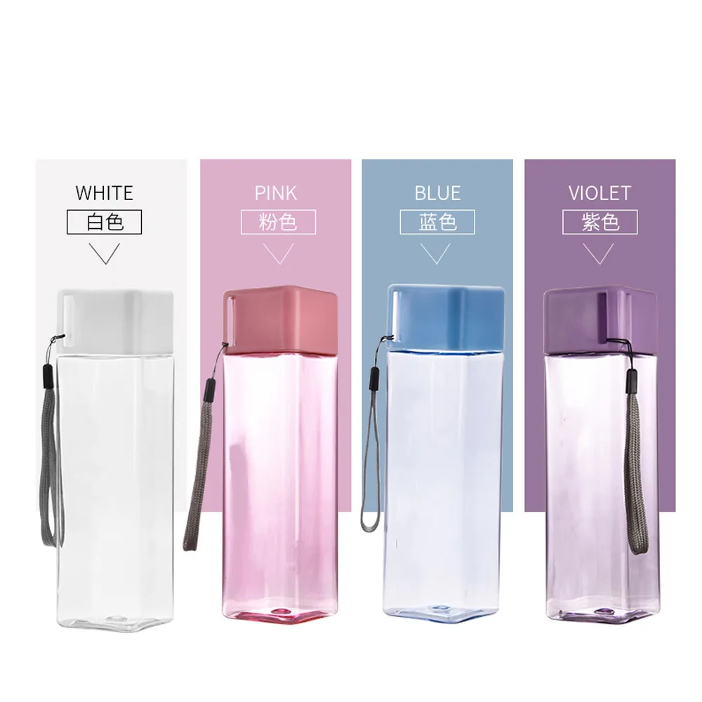 Creative Square Water Bottles BPA Free Fashion Plastic Water Bottle Square Shape Sport Portable Kids Unbreakable Kettle
Creative Square Water Bottles BPA Free Fashion Plastic Water Bottle Square Shape Sport Portable Kids Unbreakable Kettle