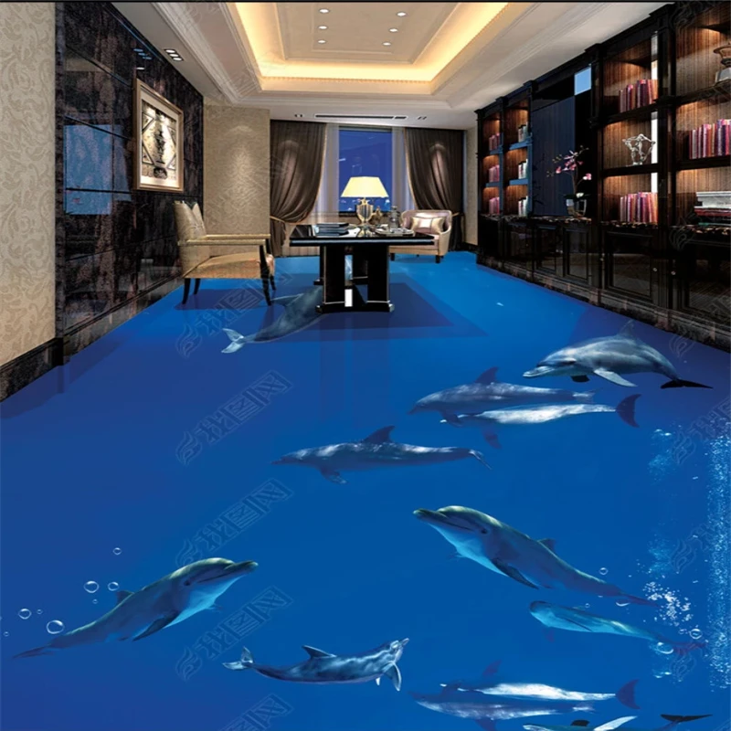 beibehang wallpaper 3d on the wall Dolphin group dance 3D bathroom living room 3d floor self adhesive wallpaper home interior
beibehang wallpaper 3d on the wall Dolphin group dance 3D bathroom living room 3d floor self adhesive wallpaper home interior