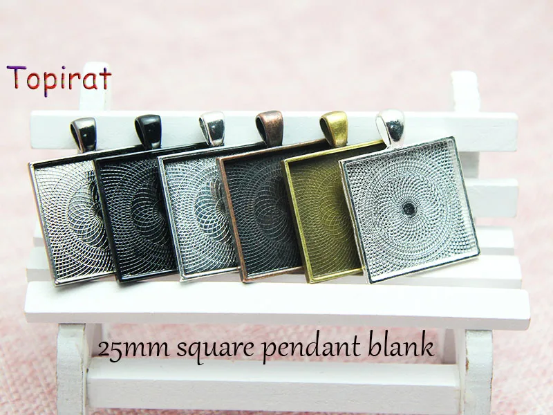 10pcs 25mm Square Cabochon Cameo Blank Pendant Base Trays Setting Blank Base Fit Glass Cabochons DIY Jewelry
10pcs 25mm Square Cabochon Cameo Blank Pendant Base Trays Setting Blank Base Fit Glass Cabochons DIY Jewelry