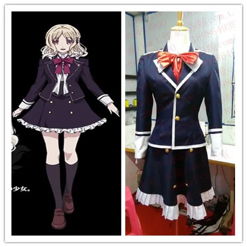 Diabolik Lovers VANDEAD CARNIVAL DiaLover Heroine Yui Komori Yui School Uniform Dress Cosplay Costume B002
Diabolik Lovers VANDEAD CARNIVAL DiaLover Heroine Yui Komori Yui School Uniform Dress Cosplay Costume B002