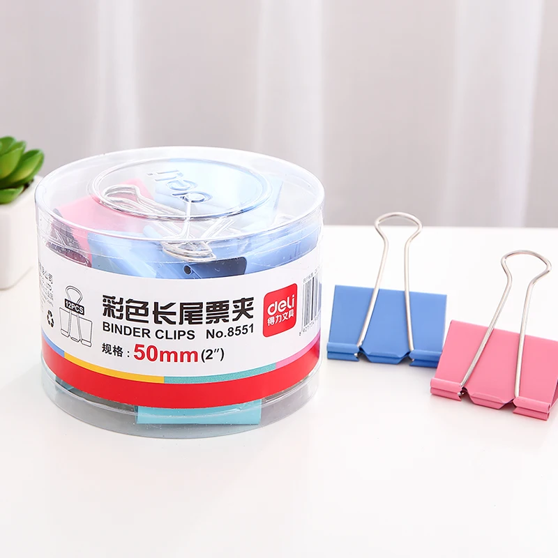 Free shipping deli liras clip lackadaisical deli 8551 multicolour binder clips purse dovetail clip 50mm 2" metal binder clips
Free shipping deli liras clip lackadaisical deli 8551 multicolour binder clips purse dovetail clip 50mm 2" metal binder clips