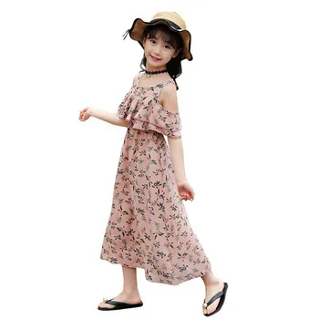 Girls printing Dress Summer Children Chiffon Dress Show Shoulder Bohemia vest Beach dresses princess long dresses 5-12 years
Girls printing Dress Summer Children Chiffon Dress Show Shoulder Bohemia vest Beach dresses princess long dresses 5-12 years
