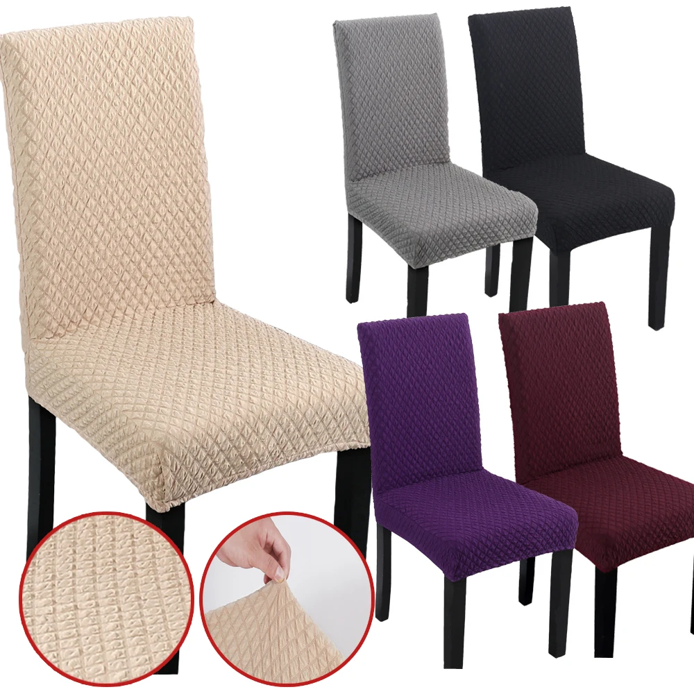 Solid Color Plaid Chair Cover Spandex Elastic Dining Chair Protective Case Soft Flannel Stretch Office Thick for Banquet Chair
Solid Color Plaid Chair Cover Spandex Elastic Dining Chair Protective Case Soft Flannel Stretch Office Thick for Banquet Chair