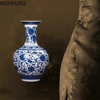 Jingdezhen porcelain vase Handmade sleek smooth texture Craft fashion decoration Modern living room home decoration WSHYUFEI
Jingdezhen porcelain vase Handmade sleek smooth texture Craft fashion decoration Modern living room home decoration WSHYUFEI