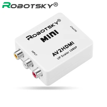 High Quality Mini AV to HDMI RCA AV2HDMI Video Converter AV HDMI CVBS to HDMI Adapter HD 720P 1080P for HD player DVD
High Quality Mini AV to HDMI RCA AV2HDMI Video Converter AV HDMI CVBS to HDMI Adapter HD 720P 1080P for HD player DVD