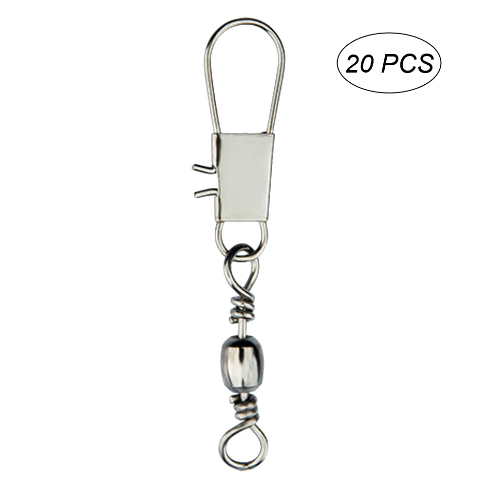 20pcs Fishing Rolling Ball Bearing Barrel Swivel Fishing Line to Hook Clip Connector Swivels Shank Clip Connector
20pcs Fishing Rolling Ball Bearing Barrel Swivel Fishing Line to Hook Clip Connector Swivels Shank Clip Connector