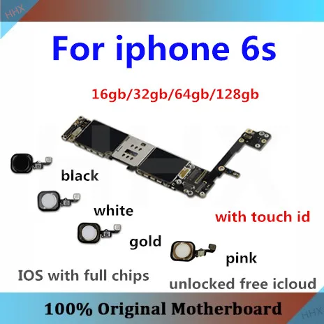 16g/32g/64g/128g For iPhone 6s Motherboard With Touch ID 100% Original Unlocked Logic Boards For iPhone 6s Mainboard 4.7 inch
16g/32g/64g/128g For iPhone 6s Motherboard With Touch ID 100% Original Unlocked Logic Boards For iPhone 6s Mainboard 4.7 inch