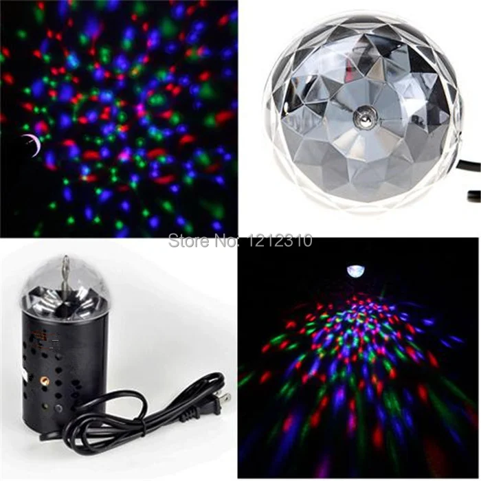 EU/US Plug 3W Full Color rotating lamp RGB Stage Light DJ Disco Lamp crystal rotating light DJ magic ball KTV BAR HOME Party
EU/US Plug 3W Full Color rotating lamp RGB Stage Light DJ Disco Lamp crystal rotating light DJ magic ball KTV BAR HOME Party