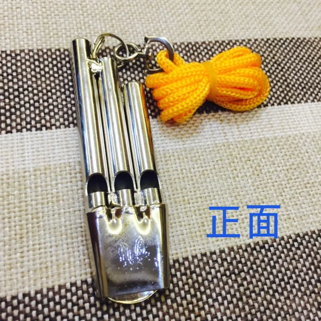 FREE SHIPPING 1 PCS Stainless steel high-frequency high decibel whistle lifesaving outdoor survival whistle three-tone whistle
FREE SHIPPING 1 PCS Stainless steel high-frequency high decibel whistle lifesaving outdoor survival whistle three-tone whistle