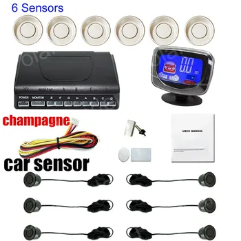 6 Sensors with LCD Parking Sensor Kit for rear and front Car Reverse Backup Radar System 12V Free Shipping 9 colors for option
6 Sensors with LCD Parking Sensor Kit for rear and front Car Reverse Backup Radar System 12V Free Shipping 9 colors for option