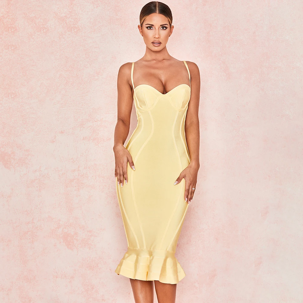 2019 New Arrivals Sleeveless Bandage Dress Spaghetti Strap Fish Tail Bodycon Sheath Elegant Women Fashion Sexy Ladies Party Chic
2019 New Arrivals Sleeveless Bandage Dress Spaghetti Strap Fish Tail Bodycon Sheath Elegant Women Fashion Sexy Ladies Party Chic