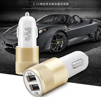 Wholesale 100% 2.1A+1A Aluminum material 2 Port Mini Universal Dual USB Car Charger Adapter Quick Charging for iphone 5 6 6s 7
Wholesale 100% 2.1A+1A Aluminum material 2 Port Mini Universal Dual USB Car Charger Adapter Quick Charging for iphone 5 6 6s 7