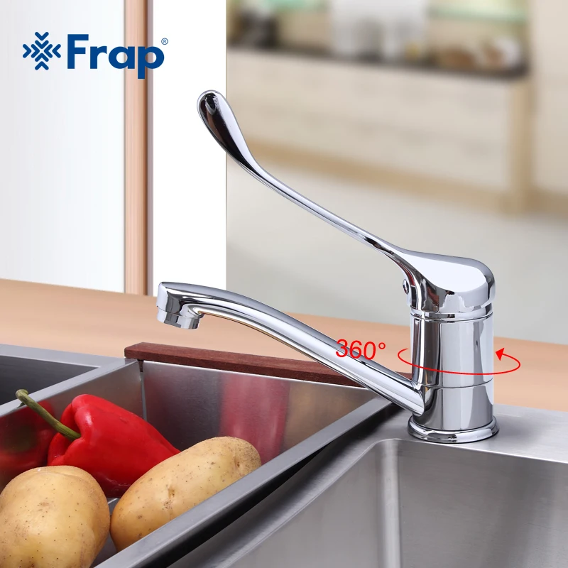 FRAP Kitchen Faucet Short and Long Spout Chrome Plated Rotatable Kitchen Mixer Tap Single Holder Single Hole Cold and Hot Water
FRAP Kitchen Faucet Short and Long Spout Chrome Plated Rotatable Kitchen Mixer Tap Single Holder Single Hole Cold and Hot Water