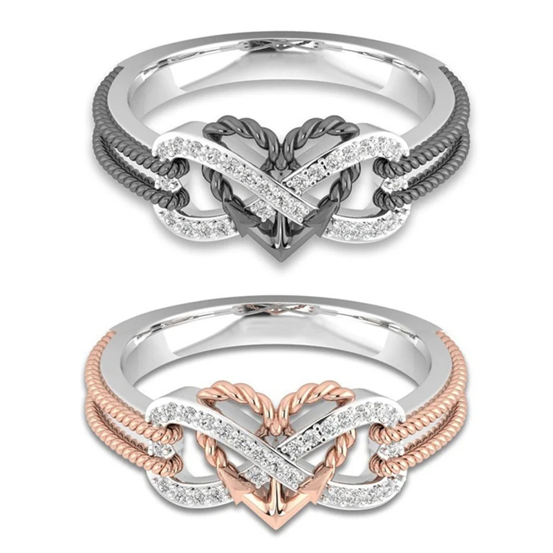 Engagement Silver Ring Flower Heart For Women Wedding Rings Dropshipping Gift Jewelry Crystal Love
Engagement Silver Ring Flower Heart For Women Wedding Rings Dropshipping Gift Jewelry Crystal Love