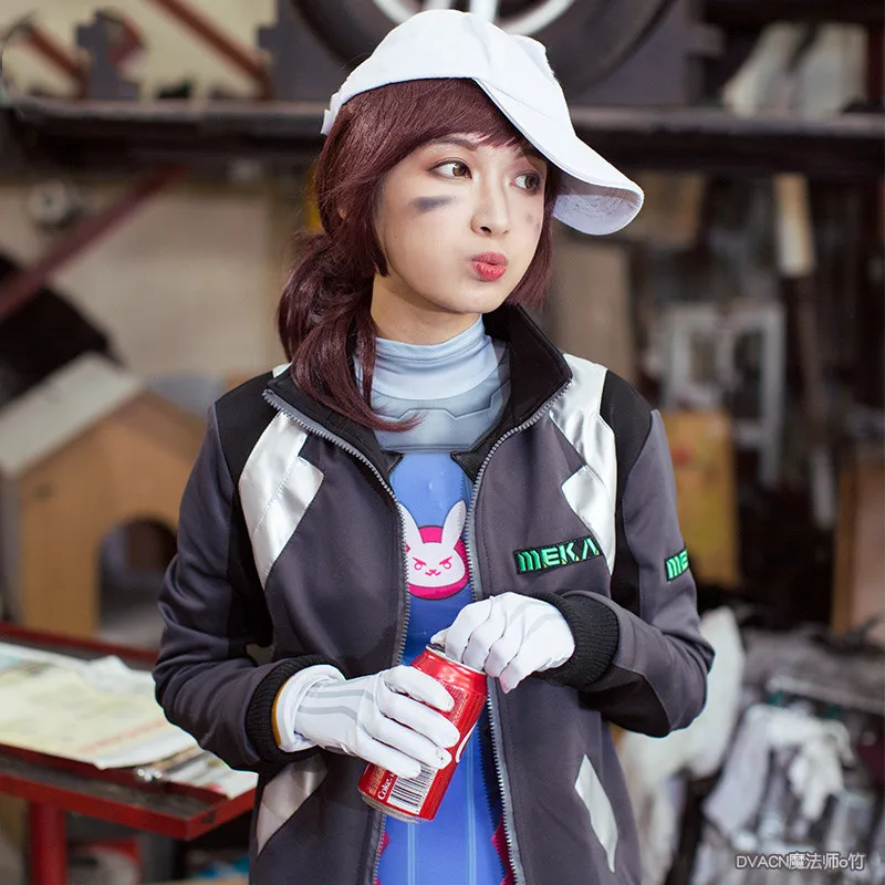 OW D.Va DVA Hana Song Cosplay Costume Shooting Star Jacket Sweatshirt Women Girls Halloween Carnival Costumes
OW D.Va DVA Hana Song Cosplay Costume Shooting Star Jacket Sweatshirt Women Girls Halloween Carnival Costumes