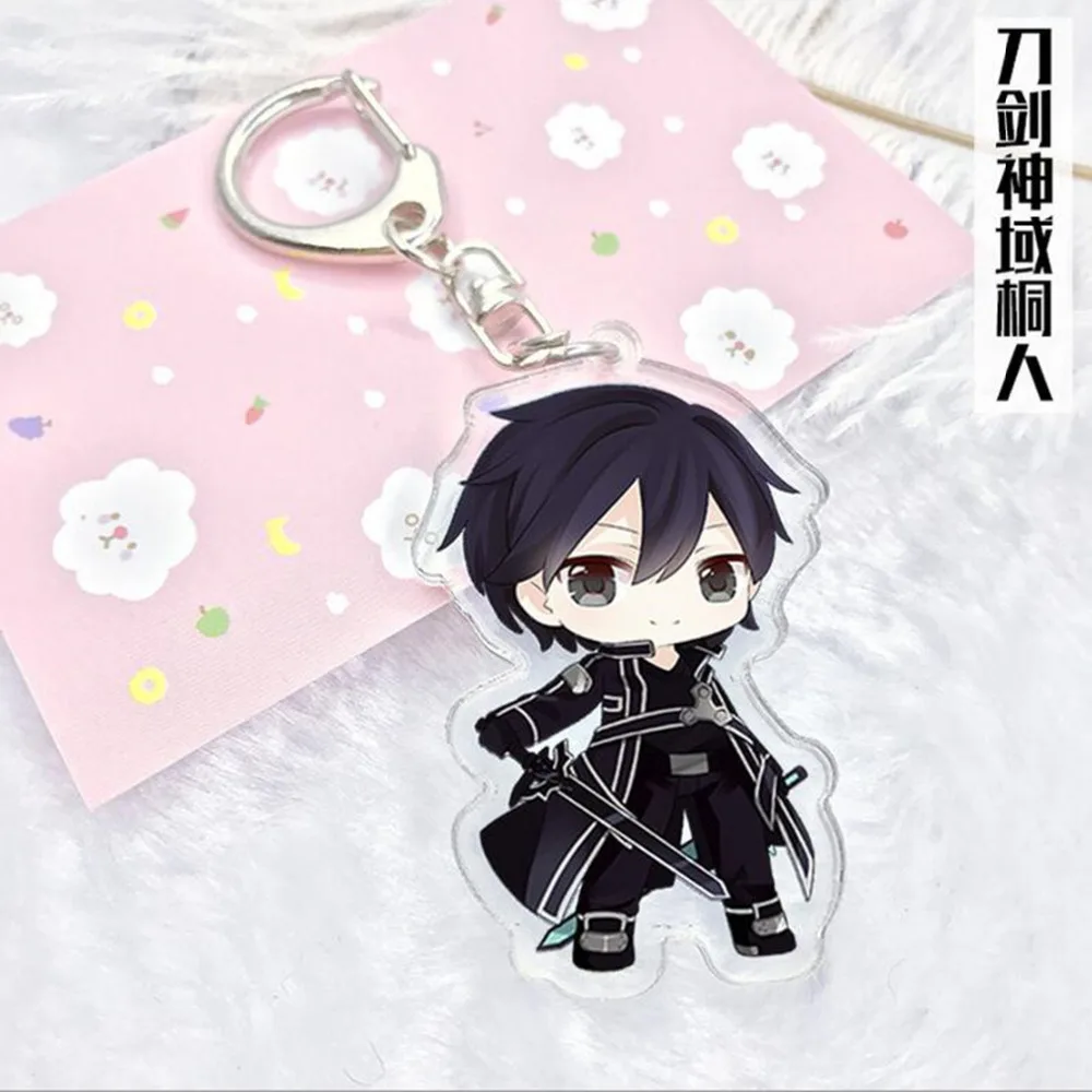 4 style cartoon Sword Art Online Acrylic keychain Asuna Krito Animation Pendants Keyring Cosplay surrounding Llavero Chaveiro
4 style cartoon Sword Art Online Acrylic keychain Asuna Krito Animation Pendants Keyring Cosplay surrounding Llavero Chaveiro