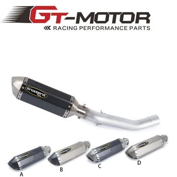 GT Motor - Motorcycle Exhaust middle pipe Round Muffler with exhaust and sticker for KAWASAKI Z750 2010-2014 Slip-On
GT Motor - Motorcycle Exhaust middle pipe Round Muffler with exhaust and sticker for KAWASAKI Z750 2010-2014 Slip-On
