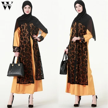 Womail Muslim Abaya Women Islamic Dress Long Sleeve Abaya Kaftan Elegant Muslim Party Dubai Maxi fashion2019 A9
Womail Muslim Abaya Women Islamic Dress Long Sleeve Abaya Kaftan Elegant Muslim Party Dubai Maxi fashion2019 A9