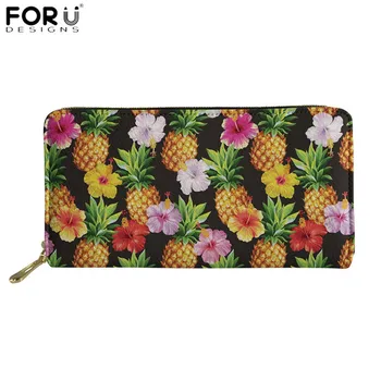 FORUDESIGNS Casual Party Clutch Wallets Women Pineapple Hibiscus Print 3D PU leather Purses Long Card Holder Bag for Lady Travel
FORUDESIGNS Casual Party Clutch Wallets Women Pineapple Hibiscus Print 3D PU leather Purses Long Card Holder Bag for Lady Travel