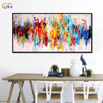 Colored Hand Painted Palette Knife Oil Painting Canvas Wall Modern Abstract Picture Home Decor for Living Room No Framed SL122
Colored Hand Painted Palette Knife Oil Painting Canvas Wall Modern Abstract Picture Home Decor for Living Room No Framed SL122