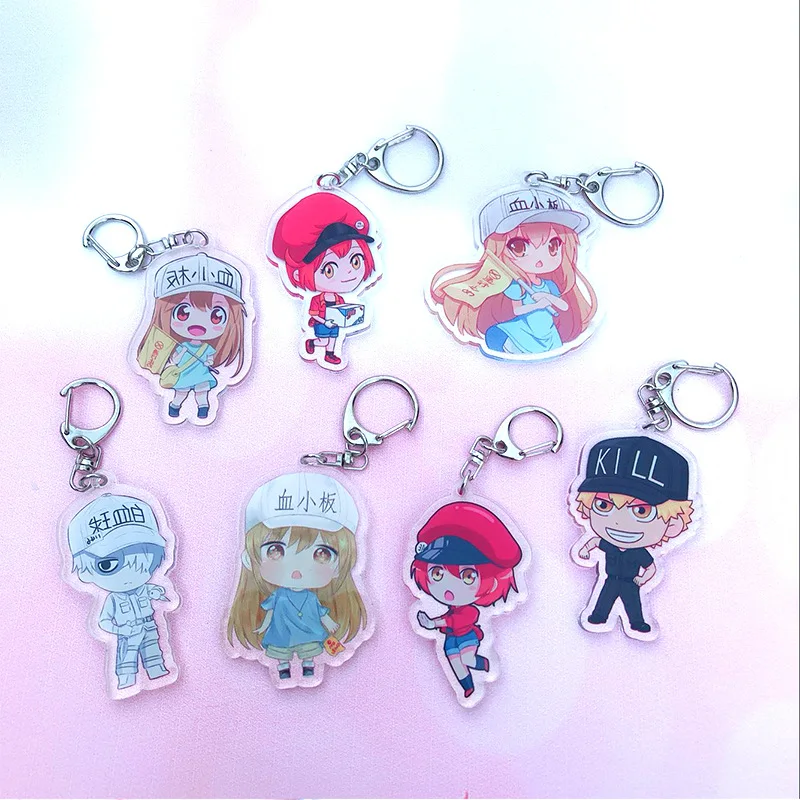 Anime Cells At Work Keychain Cartoon Hataraku Saibou Platelet Pretty Cosplay Car Key Holder Chain Keyrings Pendants Jewelry
Anime Cells At Work Keychain Cartoon Hataraku Saibou Platelet Pretty Cosplay Car Key Holder Chain Keyrings Pendants Jewelry