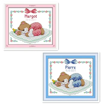 Sleeping baby baby cross stitch kit, cute male and female baby hand-DIY cross-stitch embroidery decorative paintings
Sleeping baby baby cross stitch kit, cute male and female baby hand-DIY cross-stitch embroidery decorative paintings