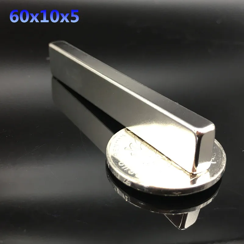 Free Shipping 5pcs 60x10x5 mm Strong N35 Neodymium Magnets Block NdFeB Rare Earth Craft DIY Powerful magnet 60*10*5 mm
Free Shipping 5pcs 60x10x5 mm Strong N35 Neodymium Magnets Block NdFeB Rare Earth Craft DIY Powerful magnet 60*10*5 mm
