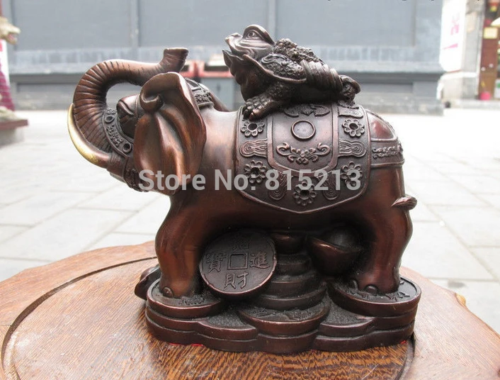 bi0011644 5.5"China Red Bronze Spittor Frog on Yuanbao Elephant Lucky fengshui sculpture
bi0011644 5.5"China Red Bronze Spittor Frog on Yuanbao Elephant Lucky fengshui sculpture