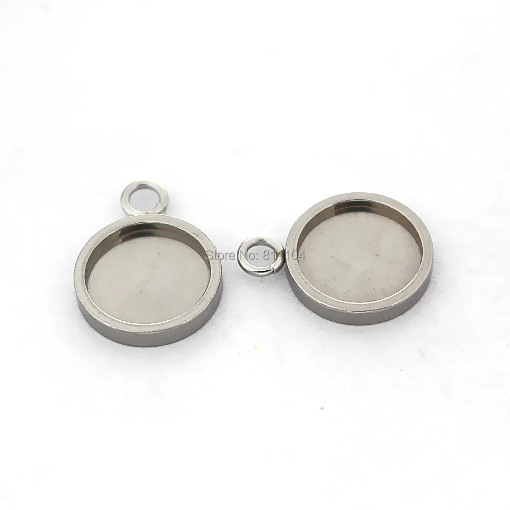 Stainless Steel 10mm 11mm Round Bezel with a Loop Strong Pendant Blanks Resin Cameo Cabochons Bases DIY Jewelry Making Supplies
Stainless Steel 10mm 11mm Round Bezel with a Loop Strong Pendant Blanks Resin Cameo Cabochons Bases DIY Jewelry Making Supplies