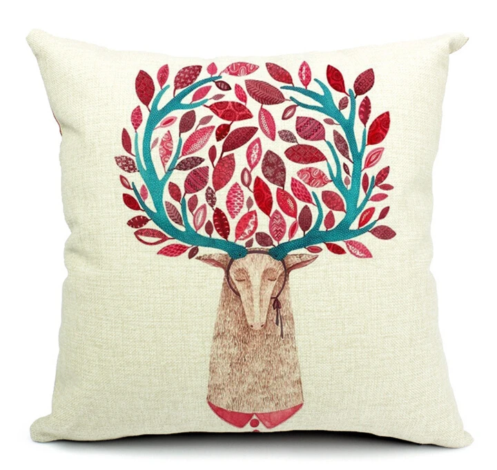 Deer pillow cover, Cartoon color leaves deer hand-painted throw pillow case pillowcase wholesale
Deer pillow cover, Cartoon color leaves deer hand-painted throw pillow case pillowcase wholesale