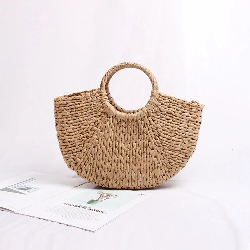 In The Summer of 2019 The New Straw Bag Female Portable Hand-made By European and American Fashion Bag Seaside Holiday Beach Bag
In The Summer of 2019 The New Straw Bag Female Portable Hand-made By European and American Fashion Bag Seaside Holiday Beach Bag