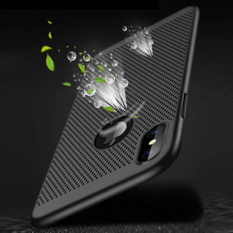 Fashion Heat Dissipation Phone Case For iPhone XS Max XR 10 Hard PC Mesh Cooling Breathing Back Cover For iPhone X 6 6S 7 8 Plus
Fashion Heat Dissipation Phone Case For iPhone XS Max XR 10 Hard PC Mesh Cooling Breathing Back Cover For iPhone X 6 6S 7 8 Plus