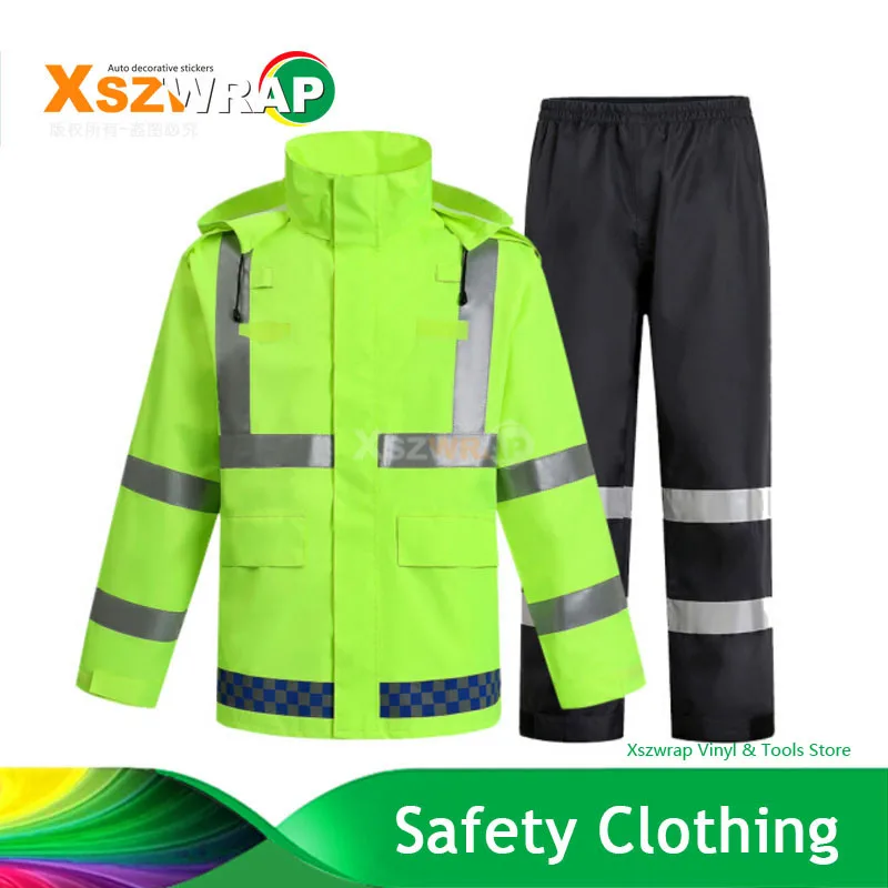 High Visibility Reflective Outdoor Cycling Road Traffic Police Facilities Warning Security Waterproof Raincoat Safety Coat
High Visibility Reflective Outdoor Cycling Road Traffic Police Facilities Warning Security Waterproof Raincoat Safety Coat