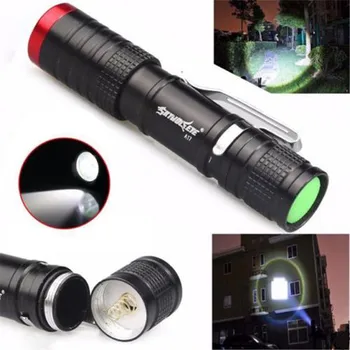 

High Quality skywolfeye 3500LM 3-Mode XPE LED 14500 Flashlight Zoomable Torch Lamp Light Outdoor with waterproof performance