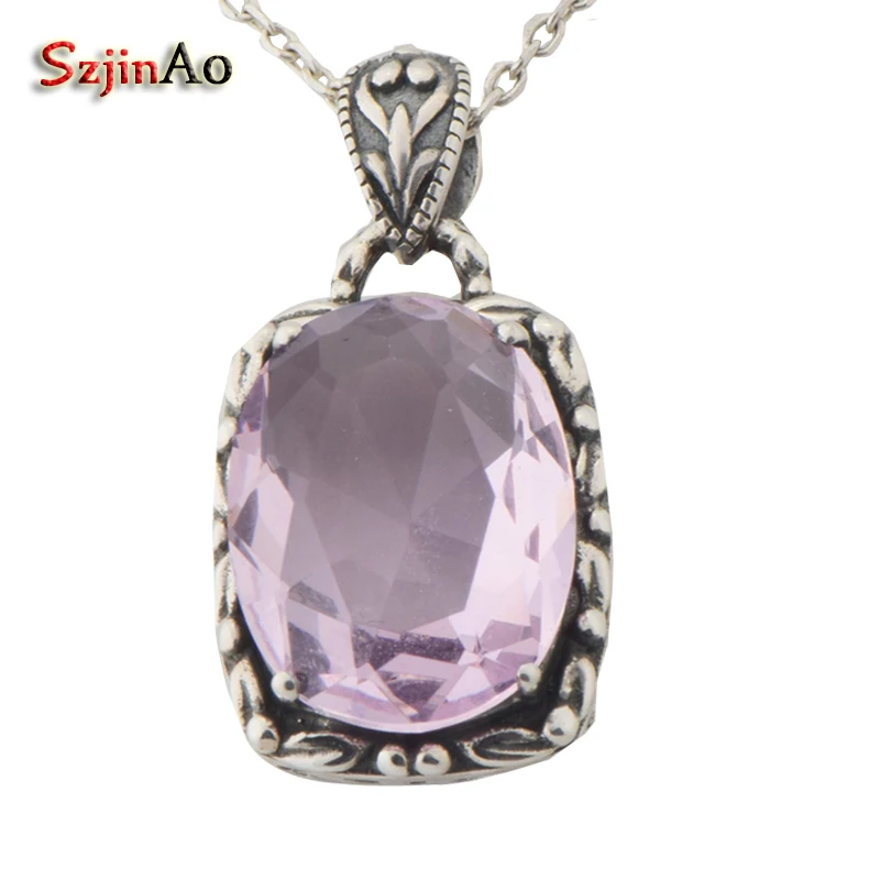 Szjinao Fashion Sexy Women Promote Fashion Oval Pink Crystal Stone Pendant 925 Sterling Silver Jewelry Wholesale 
Szjinao Fashion Sexy Women Promote Fashion Oval Pink Crystal Stone Pendant 925 Sterling Silver Jewelry Wholesale
