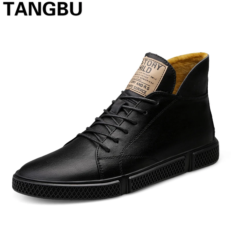 Hot Sale Genuine Leather Men Skateboarding Shoes Lace Up Breathable Warm Fur Winter Shoes Fashion Men Trainers Shoes Size 38-44
Hot Sale Genuine Leather Men Skateboarding Shoes Lace Up Breathable Warm Fur Winter Shoes Fashion Men Trainers Shoes Size 38-44