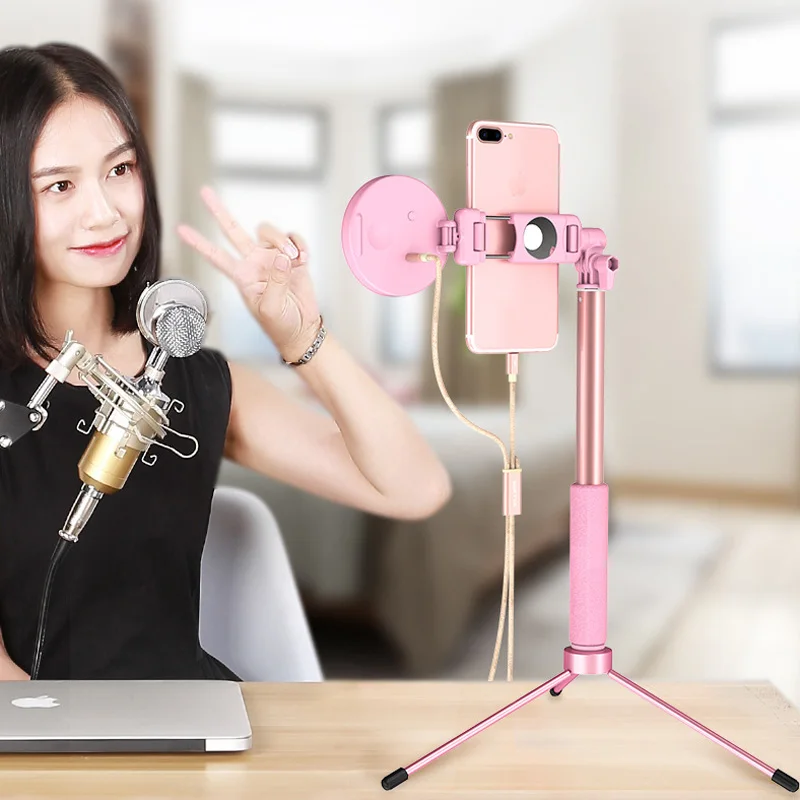 1.7M Bluetooth Selfie Stick Tripod with Ring Light Selfie Beauty Portrait Fill Lighting for iPhone XS 7plus monopod 360 Rotation
1.7M Bluetooth Selfie Stick Tripod with Ring Light Selfie Beauty Portrait Fill Lighting for iPhone XS 7plus monopod 360 Rotation