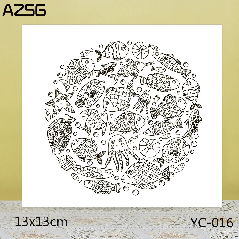 AZSG Marine organism Clear Stamps/Seals For DIY Scrapbooking/Card Making/Album Decorative Silicone Stamp Crafts 
AZSG Marine organism Clear Stamps/Seals For DIY Scrapbooking/Card Making/Album Decorative Silicone Stamp Crafts