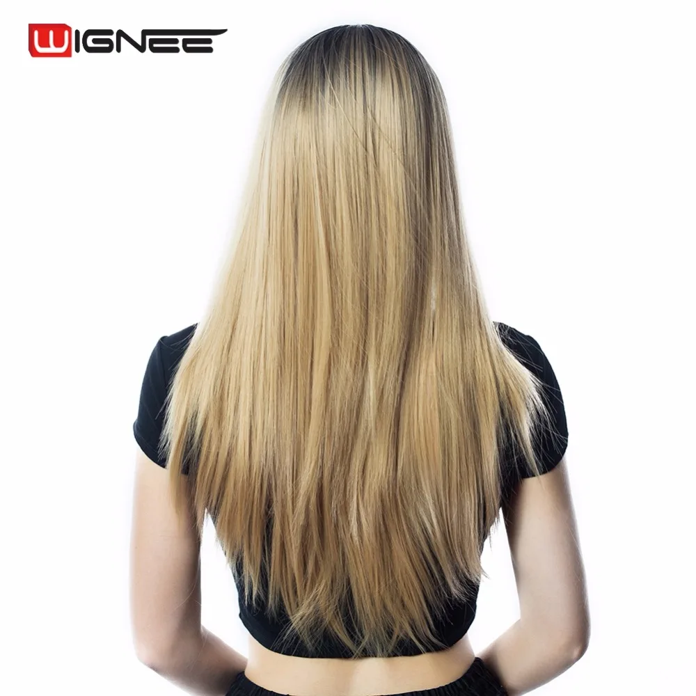 Wignee 24" Long Straight Hair Wig For Black/White Women High Temperature Synthetic Fiber 2 Tone Ombre Brown Glueless Cosplay Wig
Wignee 24" Long Straight Hair Wig For Black/White Women High Temperature Synthetic Fiber 2 Tone Ombre Brown Glueless Cosplay Wig