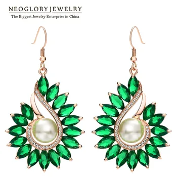 Neoglory Austrian Rhinestone Rose Gold Color Green Zircon Charm Drop Earrings For Women Simulated Pearl 2020 New Fashion Pea
Neoglory Austrian Rhinestone Rose Gold Color Green Zircon Charm Drop Earrings For Women Simulated Pearl 2020 New Fashion Pea