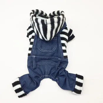 New Fashion Pet Dog Jeans Stripe Winter Clothes Jumpsuit Cat Puppy Trendy Thicken Hoodies Warm Four-legged Jumpsuit DC612
New Fashion Pet Dog Jeans Stripe Winter Clothes Jumpsuit Cat Puppy Trendy Thicken Hoodies Warm Four-legged Jumpsuit DC612